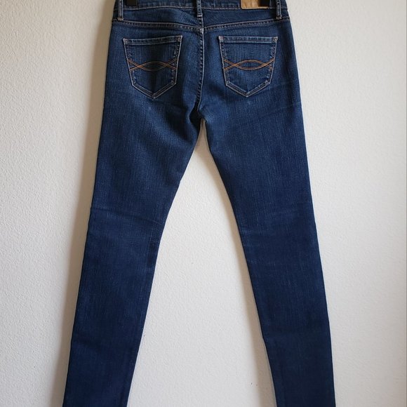 A&F Abercrombie and Fitch Perfect Stretch Erin Jeans Size 00S Zip Fly 5 Pockets - Picture 2 of 13